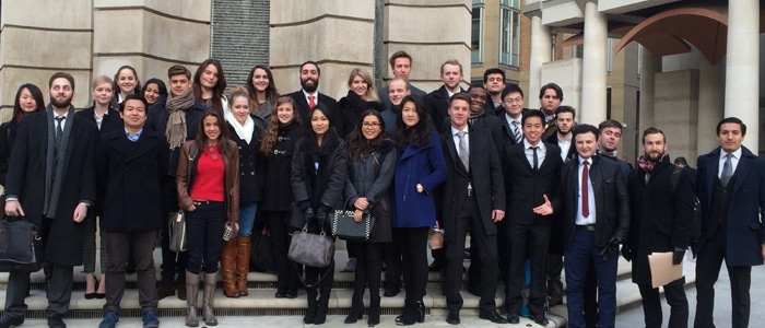 Hult Bachelor degree students visit the London Stock Exchange