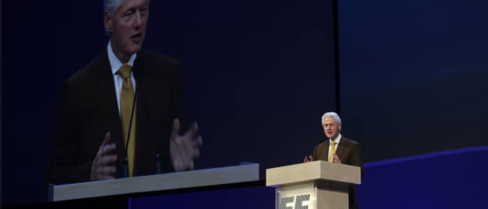 President Clinton at the 50 year EF celebration