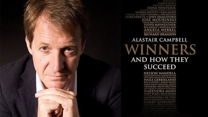 Alastair Campbell and his new book, Winners