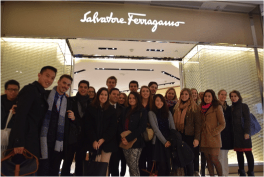 Hult Shanghai tudents at Salvatore Ferragamo