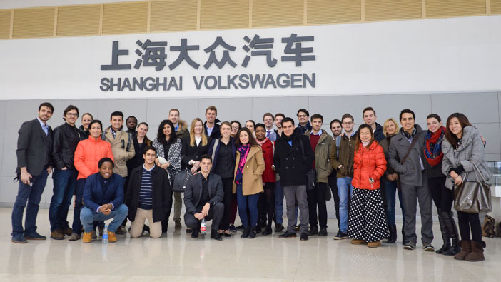 Hult Shanghai students visit Volkswagen