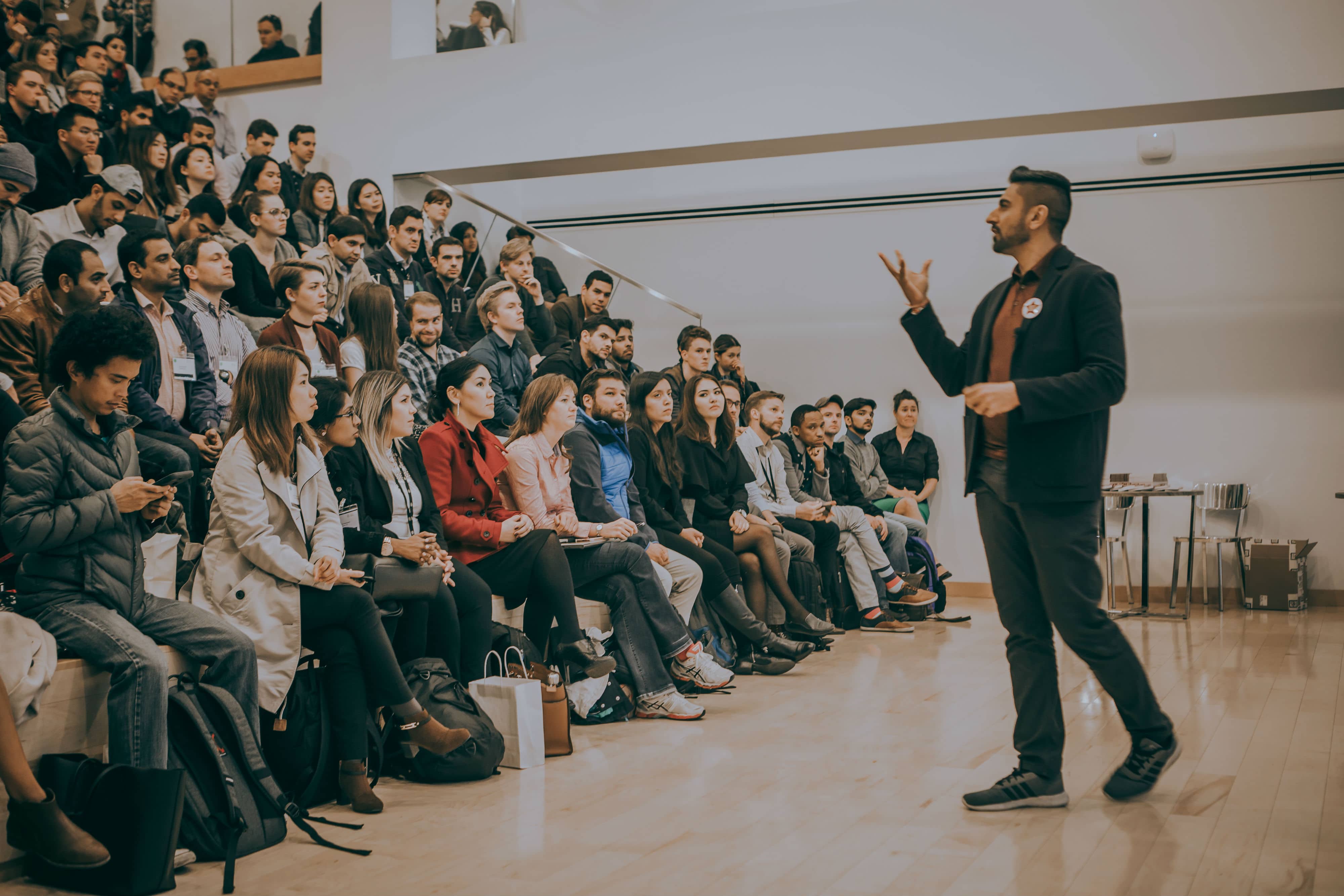 Jaymin Patel at Hult on networking like a rockstar