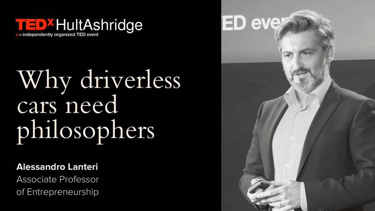 TEDxHultAshridge: Why driverless cars need philosophers