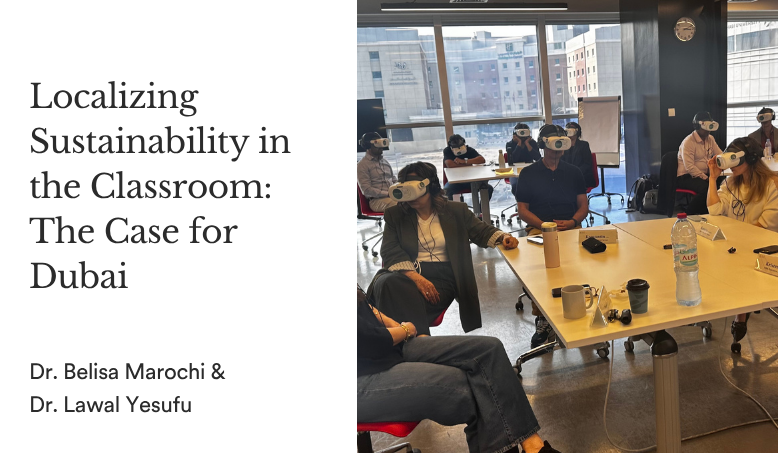 Localizing Sustainability in the Classroom: The Case for Dubai