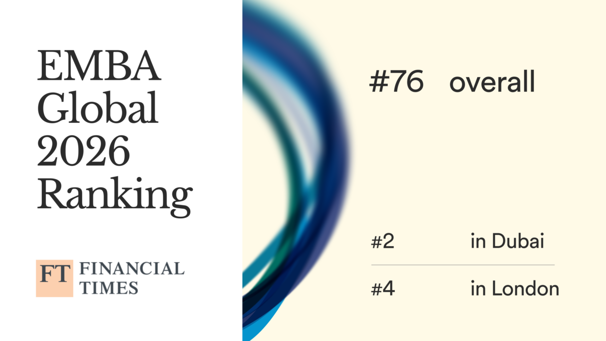 Hult’s Executive MBA Recognized in the Financial Times 2026 Ranking